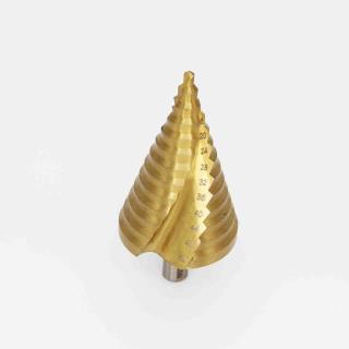 مته کاجی مخروطی 4 تا 52 میلیمتر مارپیچ روکش تیتانیوم HSS