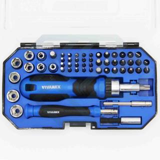 مجموعه ست 55 پارچه بکس و سر پیچگوشتی ویوارکس مدل VR5565-SD